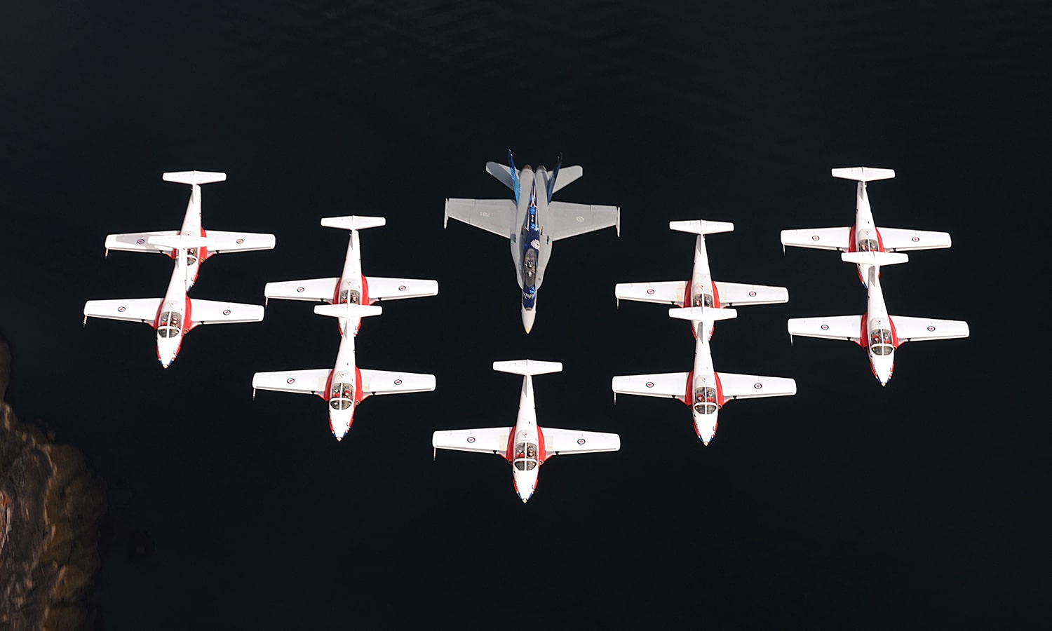 aircraft in formation
