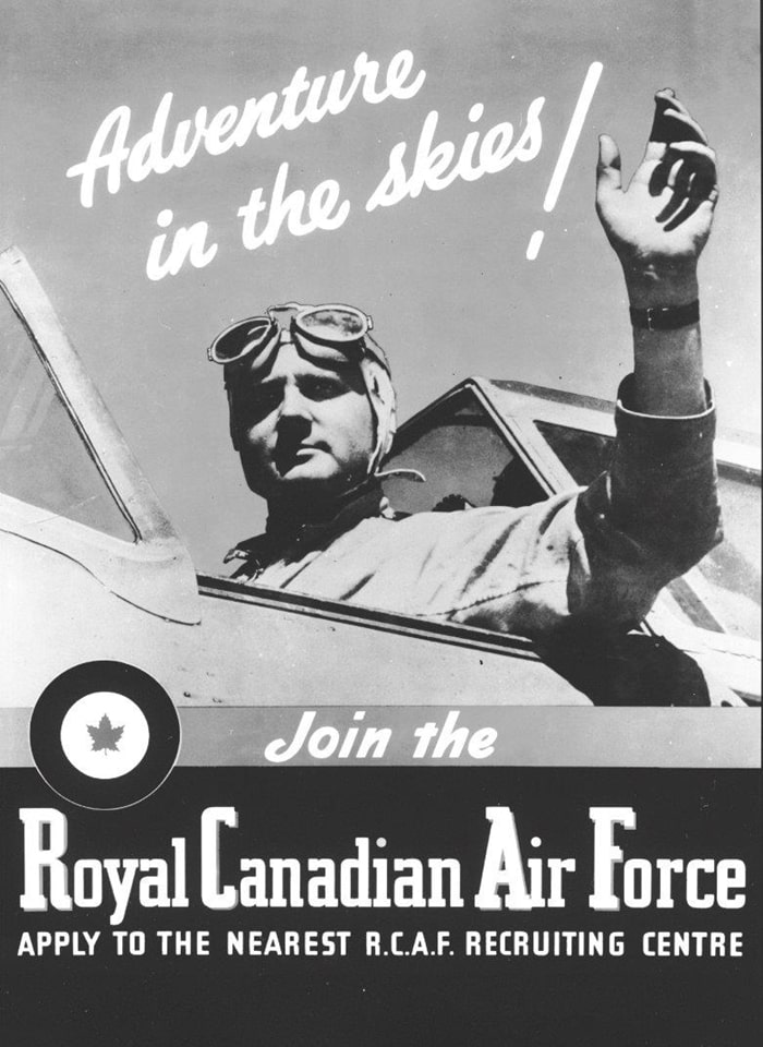 Affiche de recrutement de l’ARC datant de la Seconde Guerre mondiale.