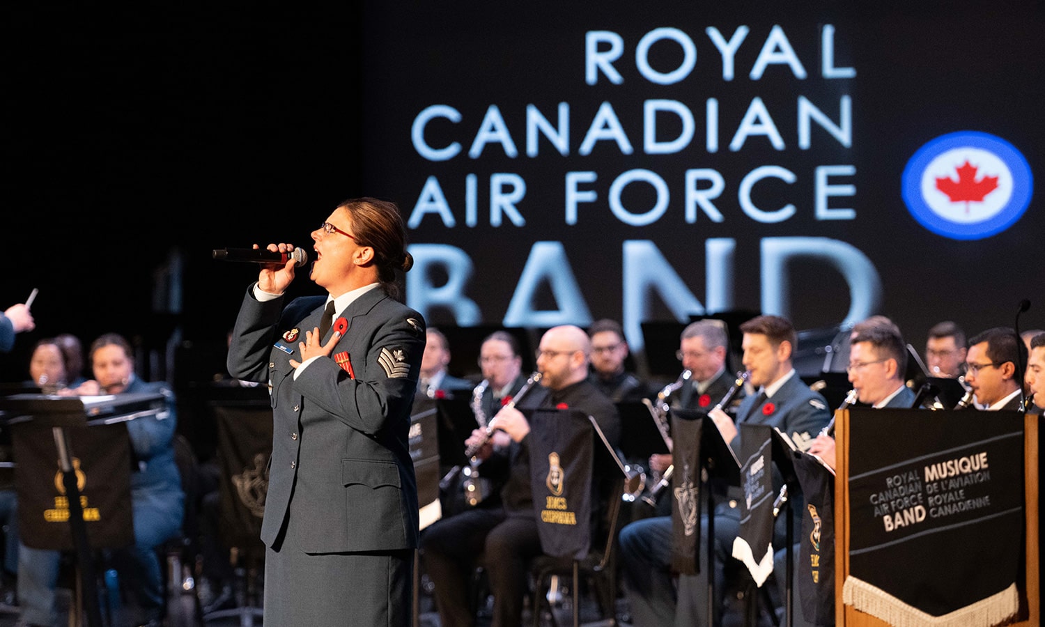 Royal Canadian Air Force Band performing
